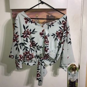 Flower crop top